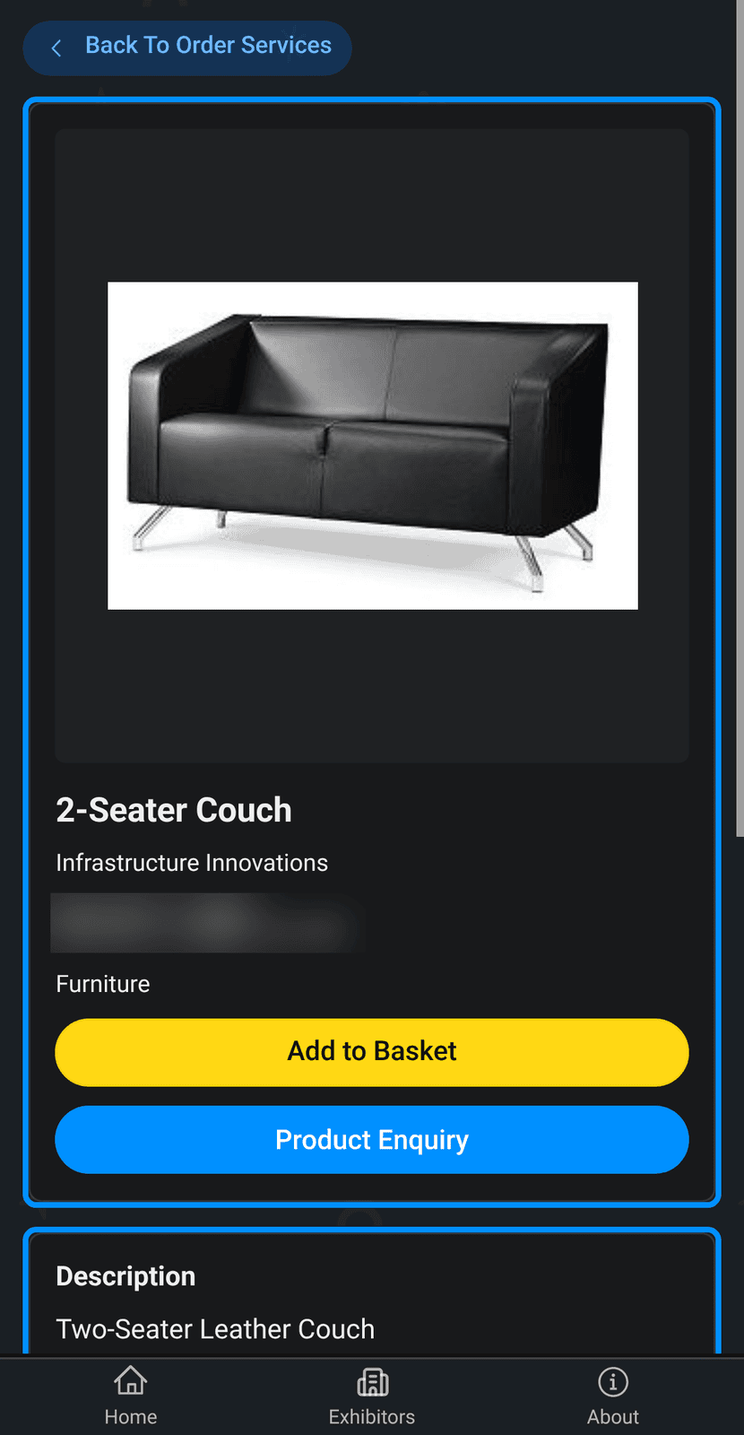 Exhibitor Marketplace product detail